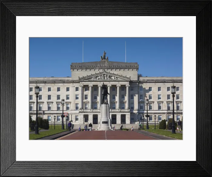 Framed Print : UK, Northern Ireland, Belfast, Stormont, Parliament of Northern Ireland, exterior Framed Print : UK, Northern Ireland, Belfast, Stormont, Parliament of Northern Ireland, exterior