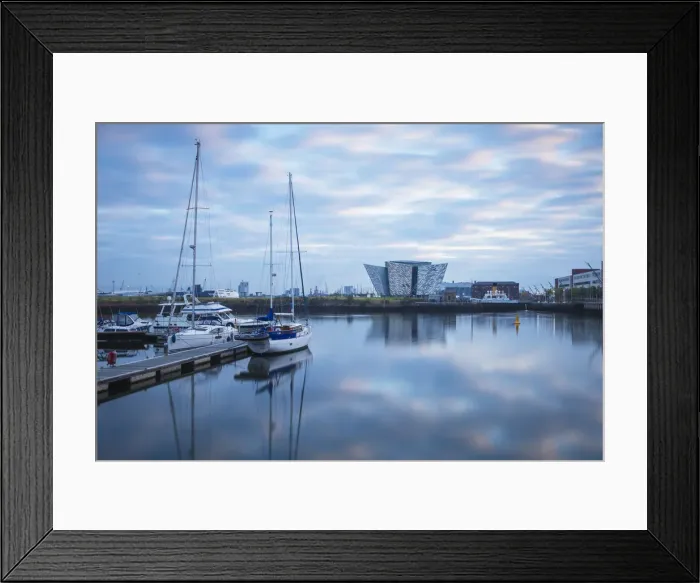 Framed Print : United Kingdom, Northern Ireland, Belfast, View of the Titanic Belfast museum Framed Print : United Kingdom, Northern Ireland, Belfast, View of the Titanic Belfast museum