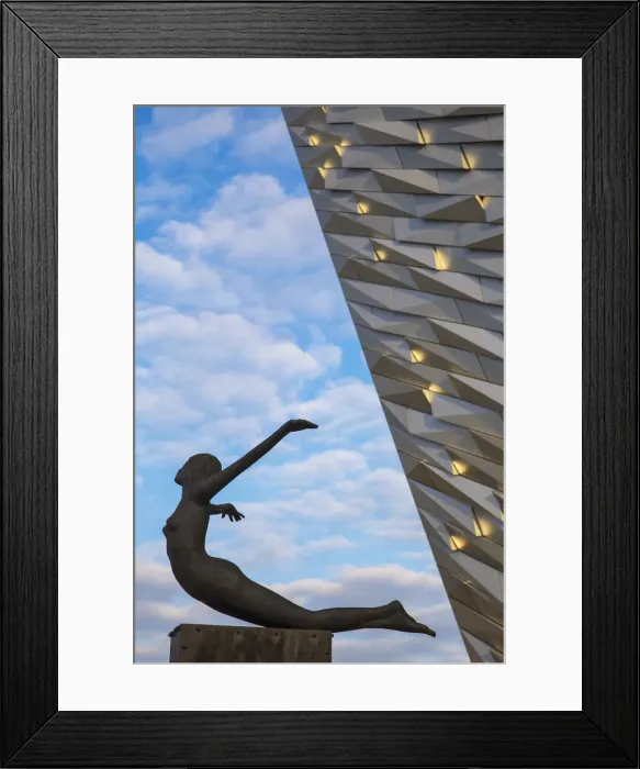 Framed Print : United Kingdom, Northern Ireland, Belfast, View of the Titanic Belfast museum Framed Print : United Kingdom, Northern Ireland, Belfast, View of the Titanic Belfast museum