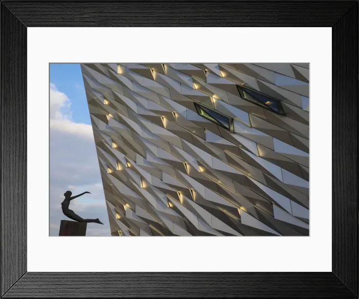 Framed Print : United Kingdom, Northern Ireland, Belfast, View of the Titanic Belfast museum Framed Print : United Kingdom, Northern Ireland, Belfast, View of the Titanic Belfast museum