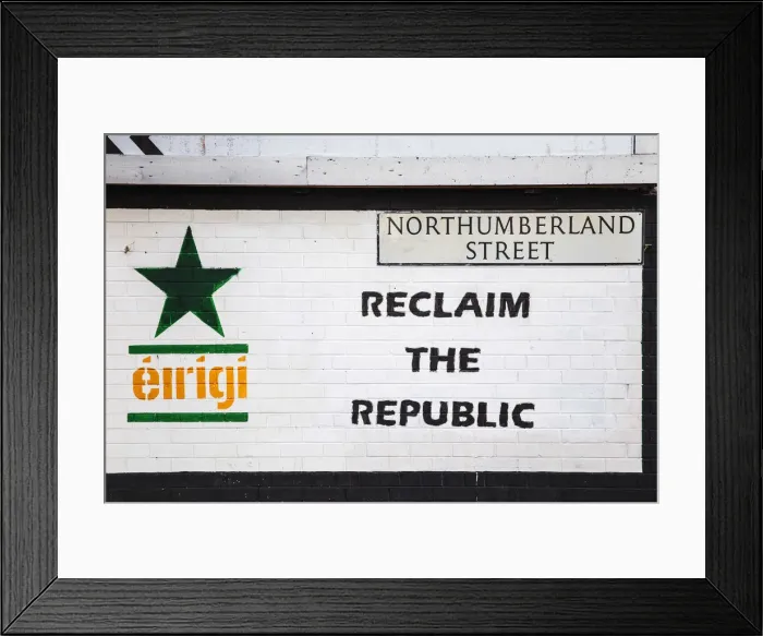 Framed Print : United Kingdom, Northern Ireland, Belfast, Falls Road, International Wall political Framed Print : United Kingdom, Northern Ireland, Belfast, Falls Road, International Wall political