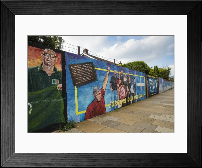Framed Print : United Kingdom, Northern Ireland, Belfast, Falls Road, Political murals Framed Print : United Kingdom, Northern Ireland, Belfast, Falls Road, Political murals