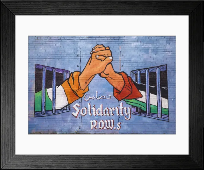 Framed Print : United Kingdom, Northern Ireland, Belfast, Falls Road, International Wall political Framed Print : United Kingdom, Northern Ireland, Belfast, Falls Road, International Wall political