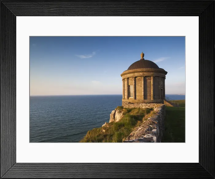Framed Print : UK, Northern Ireland, County Londonderry, Downhill, Downhill Demesne, Mussenden Temple