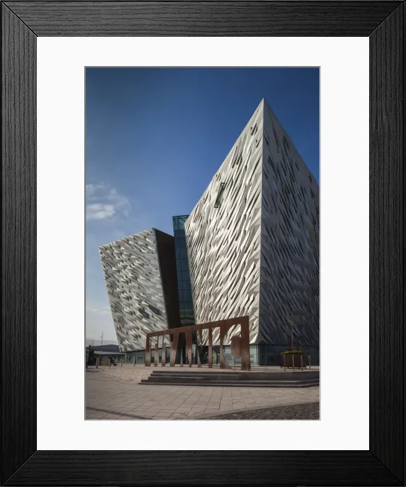 Framed Print : UK, Northern Ireland, Belfast, Belfast Docklands, Titanic Belfast Museum, exterior Framed Print : UK, Northern Ireland, Belfast, Belfast Docklands, Titanic Belfast Museum, exterior
