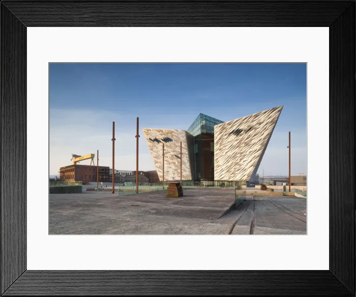 Framed Print : UK, Northern Ireland, Belfast, Belfast Docklands, Titanic Belfast Museum, exterior Framed Print : UK, Northern Ireland, Belfast, Belfast Docklands, Titanic Belfast Museum, exterior