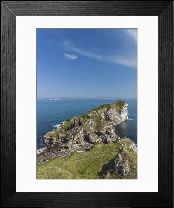 Framed Print : UK, Northern Ireland, County Antrim, Ballycastle, ruins of Kinbane Castle Framed Print : UK, Northern Ireland, County Antrim, Ballycastle, ruins of Kinbane Castle