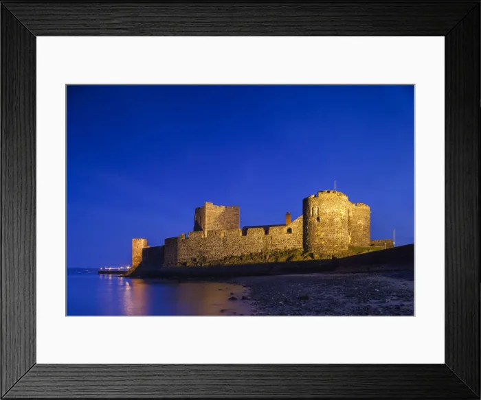 Framed Print : UK, Northern Ireland, County Antrim, Carrickfergus, Carrickfergus Castle, 1177