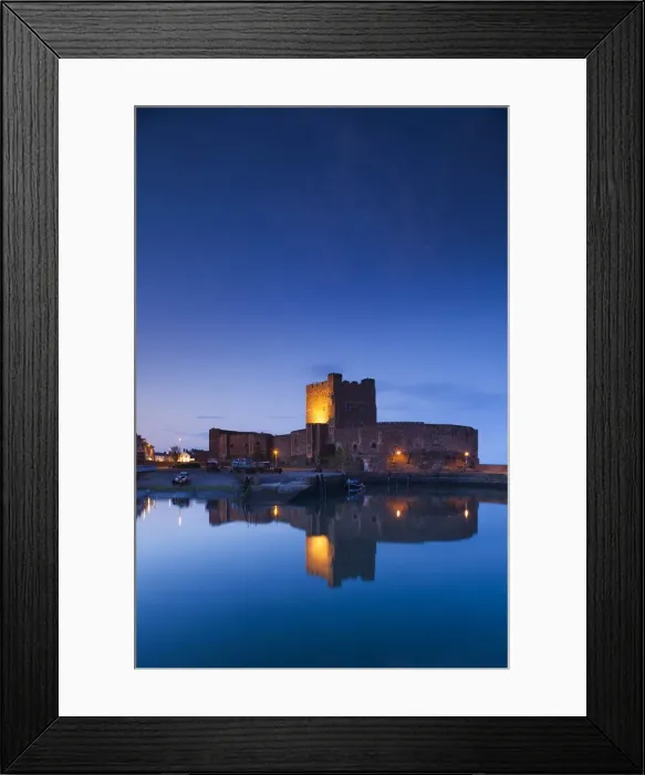 Framed Print : UK, Northern Ireland, County Antrim, Carrickfergus, Carrickfergus Castle, 1177