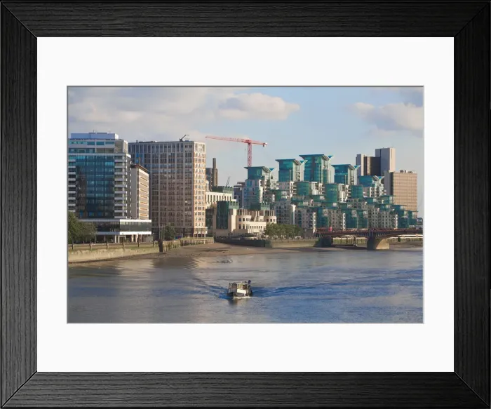 Framed Print : England, London, Vauxhall, St George Wharf and Vauxhall Bridge Framed Print : England, London, Vauxhall, St George Wharf and Vauxhall Bridge
