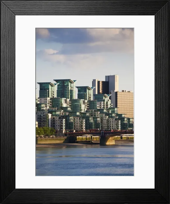 Framed Print : England, London, Vauxhall, St George Wharf and Vauxhall Bridge Framed Print : England, London, Vauxhall, St George Wharf and Vauxhall Bridge