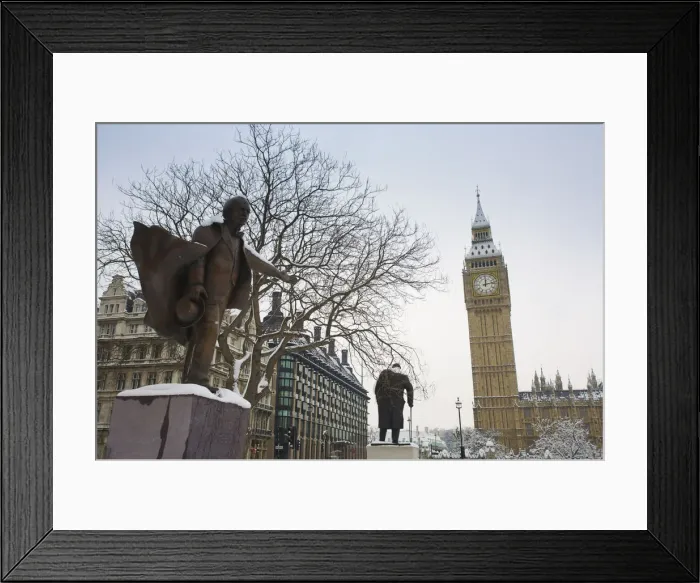 Framed Print : Political Statues, Houses of Parliament, London, England, UK Framed Print : Political Statues, Houses of Parliament, London, England, UK