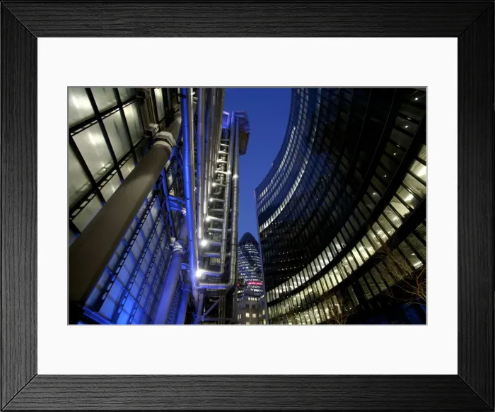 Framed Print : Lloyds Building, city of London, London, England, UK Framed Print : Lloyds Building, city of London, London, England, UK