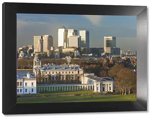 View from the Royal Observatory across Greenwich Park towards the Royal Naval College