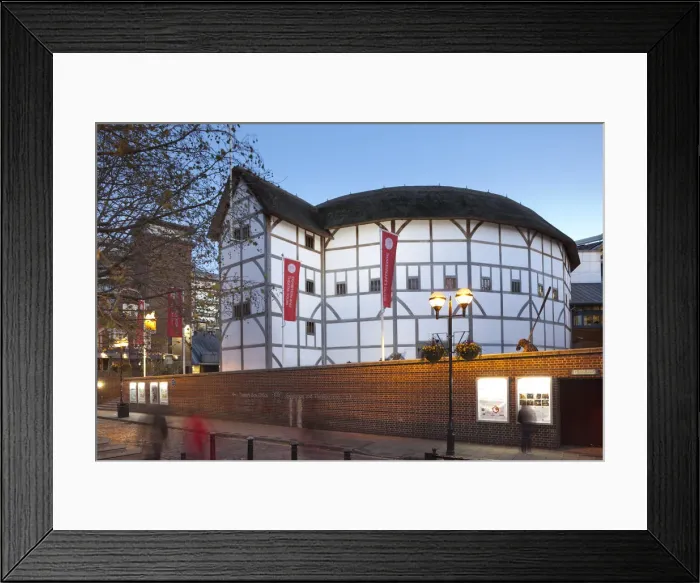 Framed Print : Globe Theatre, Southwark, London, England Framed Print : Globe Theatre, Southwark, London, England