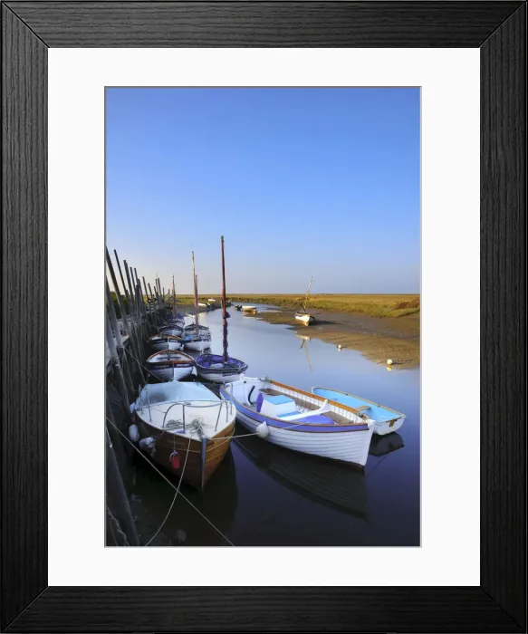 Framed Print : UK, England, Norfolk, Blakeney, Agar Creek Framed Print : UK, England, Norfolk, Blakeney, Agar Creek