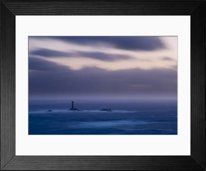 Framed Print : UK, England, Cornwall, Lands End, Longships Lighthouse