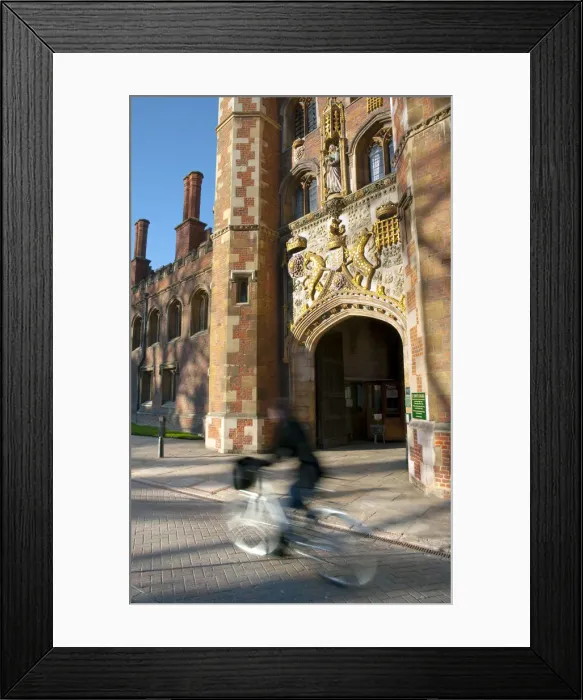 Framed Print : UK, England, Cambridge, Cambridge University, St. Johns College gatehouse Framed Print : UK, England, Cambridge, Cambridge University, St. Johns College gatehouse