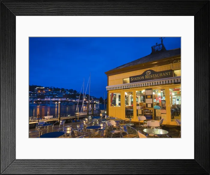 Framed Print : UK, Devon, Dartmouth, Old Station Restaurant Framed Print : UK, Devon, Dartmouth, Old Station Restaurant