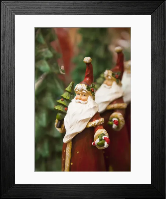 Framed Print : Santa decorations Framed Print : Santa decorations