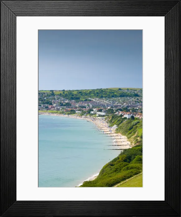 Framed Print : UK, England, Dorset, Swanage, Swanage Bay Framed Print : UK, England, Dorset, Swanage, Swanage Bay