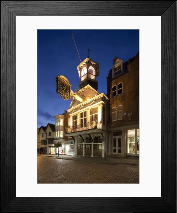 Framed Print : Guildhall, High Street, Guildford, Surrey, England Framed Print : Guildhall, High Street, Guildford, Surrey, England