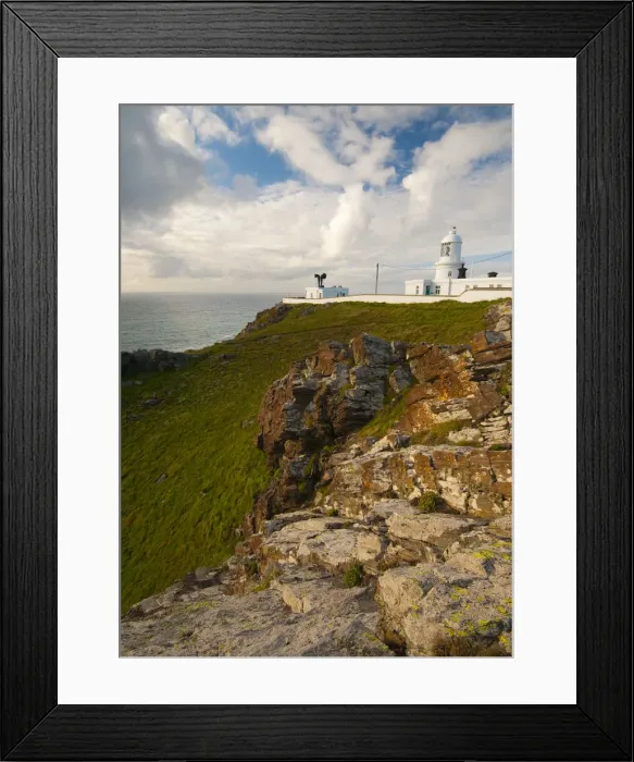 Framed Print : UK, England, Cornwall, Pendean Lighthouse Framed Print : UK, England, Cornwall, Pendean Lighthouse