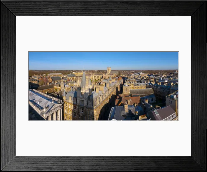 Framed Print : UK, England, Cambridge, Cambridge Universite. Gonville and Caius College with Trinity Framed Print : UK, England, Cambridge, Cambridge Universite. Gonville and Caius College with Trinity