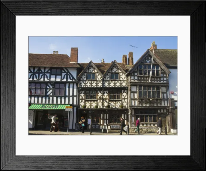 Framed Print : England, Warwickshire, Stratford-upon-Avon, High Street Framed Print : England, Warwickshire, Stratford-upon-Avon, High Street
