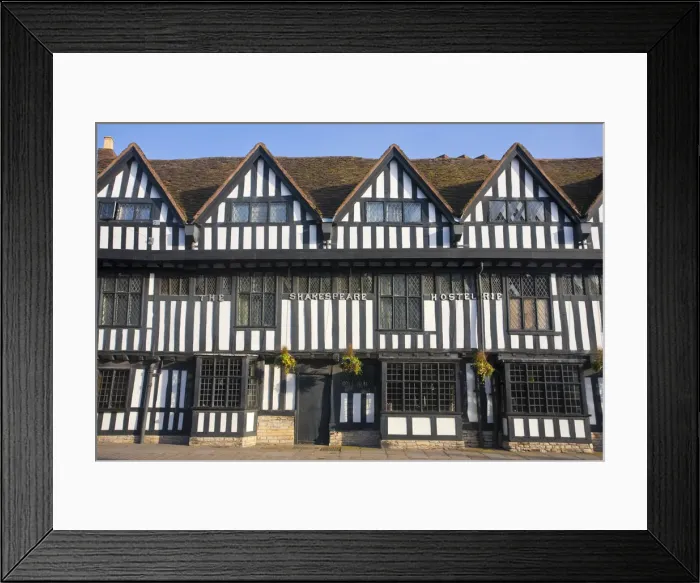 Framed Print : England, Warwickshire, Stratford-upon-Avon, Church Street, The Shakespeare Hostelerie Framed Print : England, Warwickshire, Stratford-upon-Avon, Church Street, The Shakespeare Hostelerie