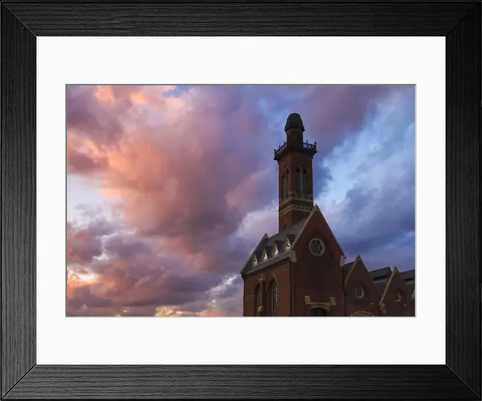 Framed Print : England, Birmingham, Edgbaston, Waterworks Tower One of the 2 towers - said to have Framed Print : England, Birmingham, Edgbaston, Waterworks Tower One of the 2 towers - said to have