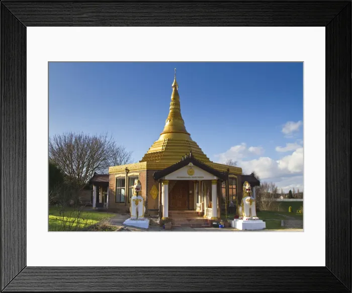 Framed Print : England, Birmingham, Edgbaston, Dhamma Talaka Peace Pagoda Framed Print : England, Birmingham, Edgbaston, Dhamma Talaka Peace Pagoda