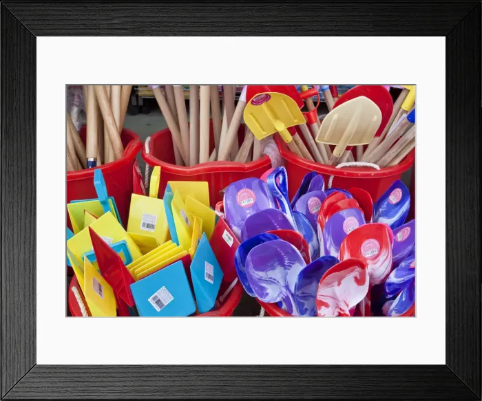 Framed Print : Beach Spades, Padstow, Cornwall, England Framed Print : Beach Spades, Padstow, Cornwall, England