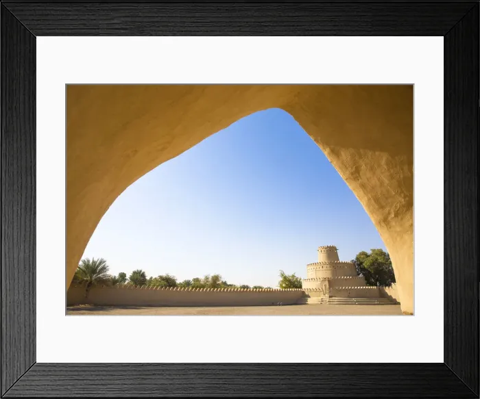 Framed Print : United Arab Emirates, Abu Dhabi, Al Ain, Al Jahili Fort Framed Print : United Arab Emirates, Abu Dhabi, Al Ain, Al Jahili Fort