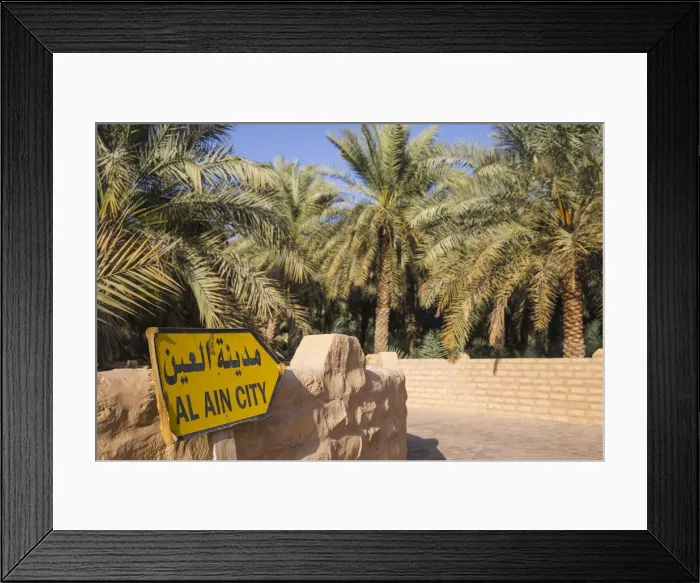 Framed Print : United Arab Emirates, Abu Dhabi, Al Ain, Al Ain Oasis Framed Print : United Arab Emirates, Abu Dhabi, Al Ain, Al Ain Oasis