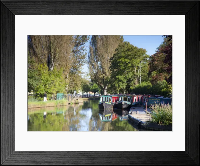 Framed Print : River Wey, Millmead, Guildford, Surrey, England, UK Framed Print : River Wey, Millmead, Guildford, Surrey, England, UK
