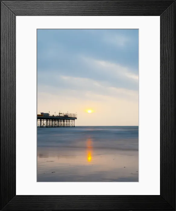 Framed Print : UK, England, Devon, Paignton, Paignton Pier at sunrise Framed Print : UK, England, Devon, Paignton, Paignton Pier at sunrise
