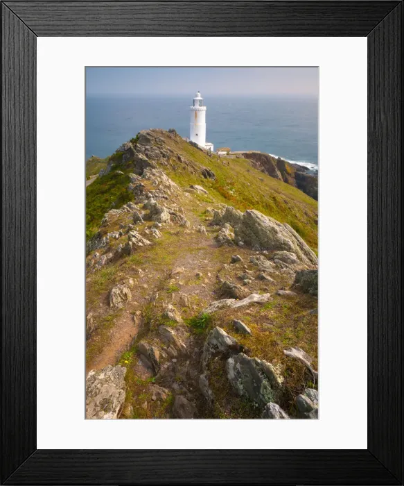 Framed Print : UK, England, Devon, South Hams, Start Point, Start Point Lighthouse