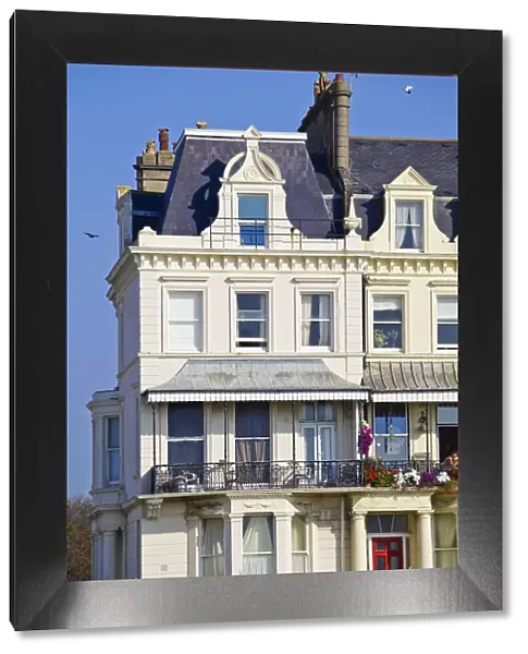 UK, England, Sussex, Brighton, Houses on seafront