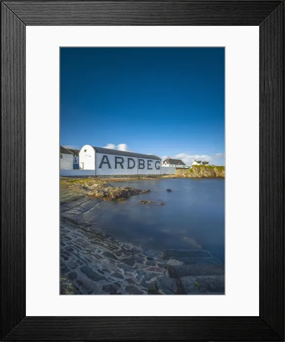 Framed Print : UK, Scotland, Argyll and Bute, Islay, Ardbeg Whisky Distillery Framed Print : UK, Scotland, Argyll and Bute, Islay, Ardbeg Whisky Distillery