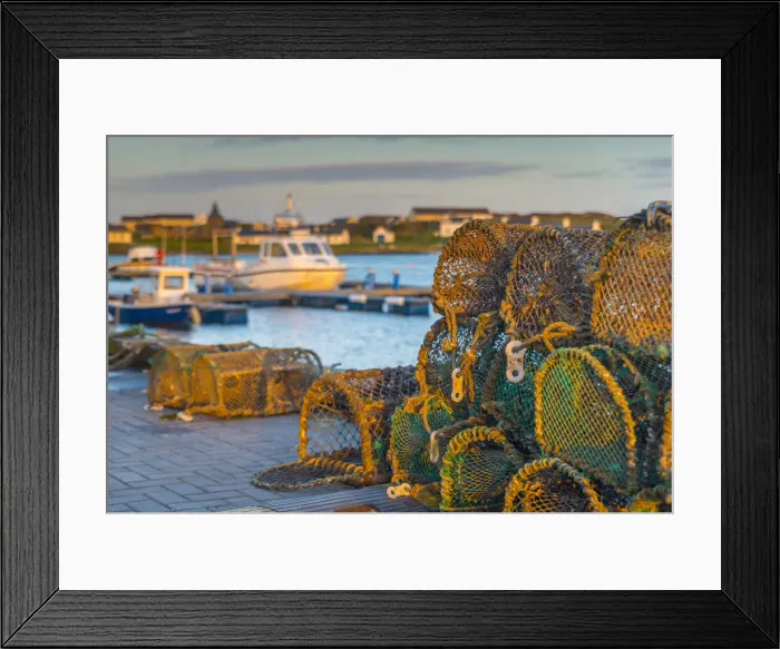 Framed Print : UK, Scotland, Argyll and Bute, Islay, Port Ellen, Loch Leodamais, Lobster Pots Framed Print : UK, Scotland, Argyll and Bute, Islay, Port Ellen, Loch Leodamais, Lobster Pots