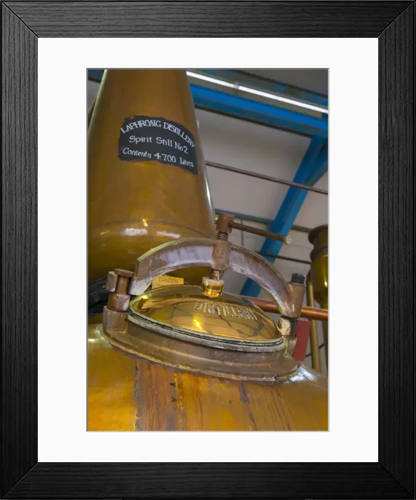 Framed Print : UK, Scotland, Argyll and Bute, Islay, Laphroaig Whisky Distillery, Copper Pot Stills Framed Print : UK, Scotland, Argyll and Bute, Islay, Laphroaig Whisky Distillery, Copper Pot Stills