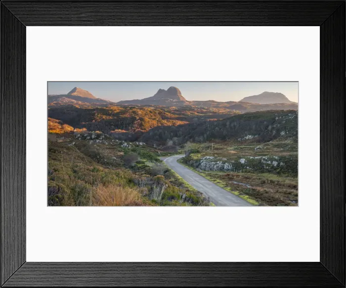 Framed Print : UK, Scotland, Highland, Sutherland, B869 Road, part of the North Coast 500 Tourist Route Framed Print : UK, Scotland, Highland, Sutherland, B869 Road, part of the North Coast 500 Tourist Route