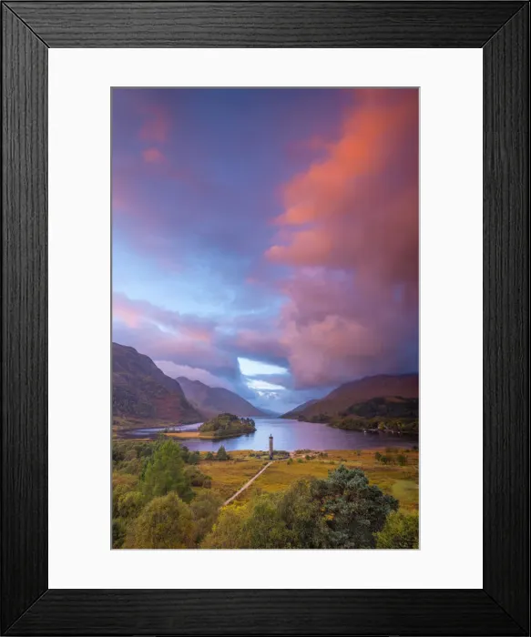 Framed Print : UK, Scotland, Highland, Loch Shiel, Glenfinnan, Glenfinnan Monument to the 1745 landing Framed Print : UK, Scotland, Highland, Loch Shiel, Glenfinnan, Glenfinnan Monument to the 1745 landing