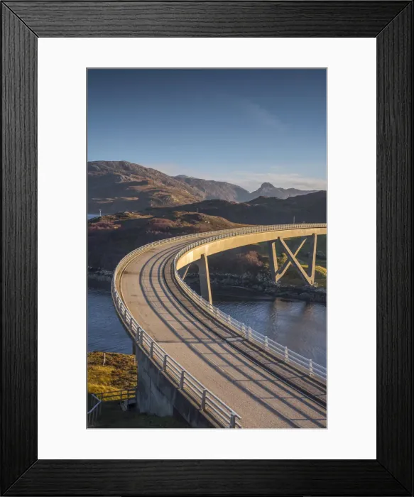 Framed Print : UK, Scotland, Highland, Sutherland, Loch a Chairn Bhain, Kylesku, Kylesku Bridge Framed Print : UK, Scotland, Highland, Sutherland, Loch a Chairn Bhain, Kylesku, Kylesku Bridge