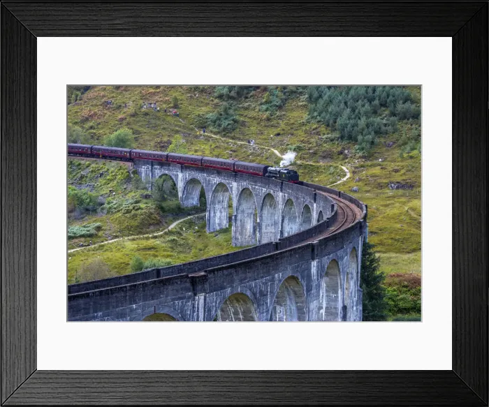 Framed Print : UK, Scotland, Highland, Loch Shiel, Glenfinnan, Glenfinnan Railway Viaduct, part of Framed Print : UK, Scotland, Highland, Loch Shiel, Glenfinnan, Glenfinnan Railway Viaduct, part of