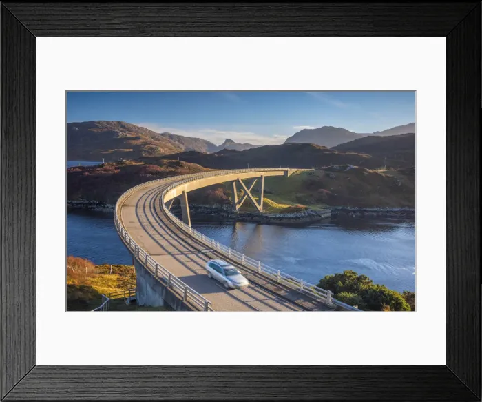Framed Print : UK, Scotland, Highland, Sutherland, Loch a Chairn Bhain, Kylesku, Kylesku Bridge Framed Print : UK, Scotland, Highland, Sutherland, Loch a Chairn Bhain, Kylesku, Kylesku Bridge