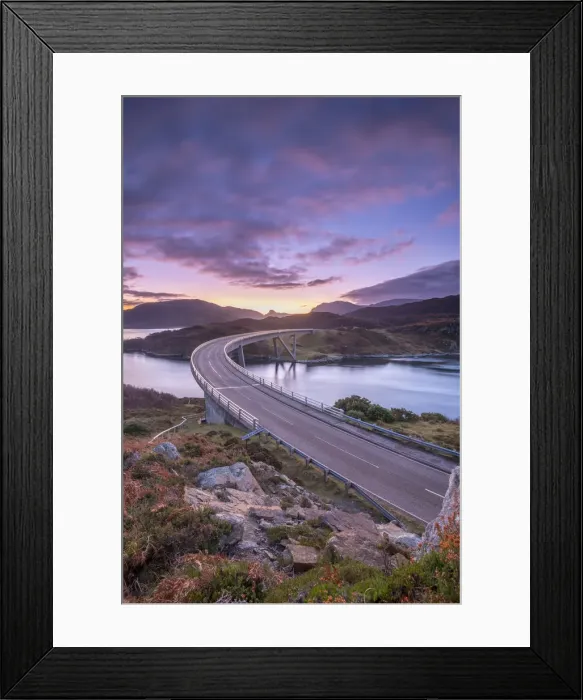 Framed Print : UK, Scotland, Highland, Sutherland, Loch a Chairn Bhain, Kylesku, Kylesku Bridge Framed Print : UK, Scotland, Highland, Sutherland, Loch a Chairn Bhain, Kylesku, Kylesku Bridge