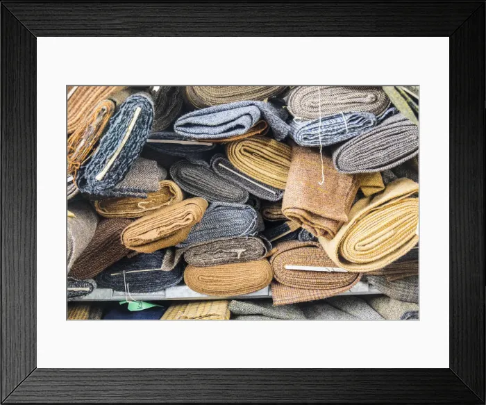 Framed Print : Rolls of Harris tweed, Isle of Harris, Outer Hebrides, Scotland, UK Framed Print : Rolls of Harris tweed, Isle of Harris, Outer Hebrides, Scotland, UK