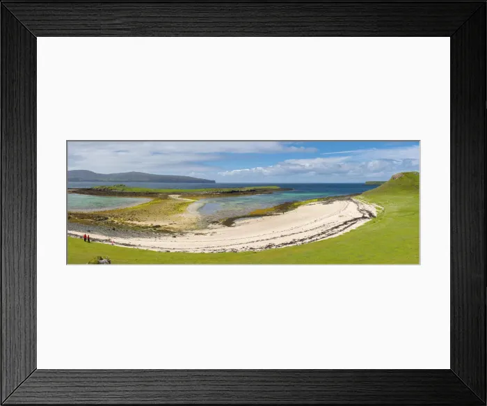 Framed Print : UK, Scotland, Isle of Skye, Claigan, Loch Dunvegan, Coral Beach
